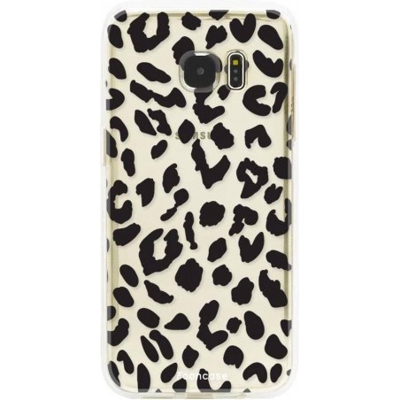 FOONCASE Samsung Galaxy S7 Edge hoesje TPU Soft Case - Back Cover - Luipaard / Leopard print