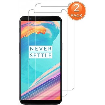 OnePlus 5T Screenprotector Glas - Tempered Glass Screen Protector - 2x