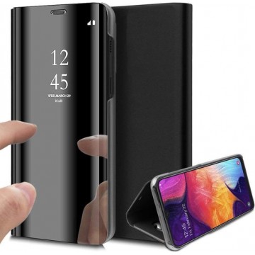 Samsung A50 Hoesje - Samsung Galaxy A50 Hoesje Spiegel Book Case Zwart - Hoesje Samsung A50