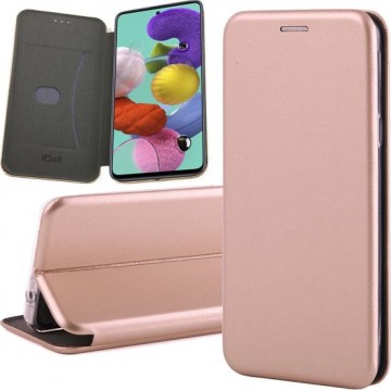 Samsung A51 Hoesje - Samsung Galaxy A51 Hoesje Book Case Wallet - Roségoud