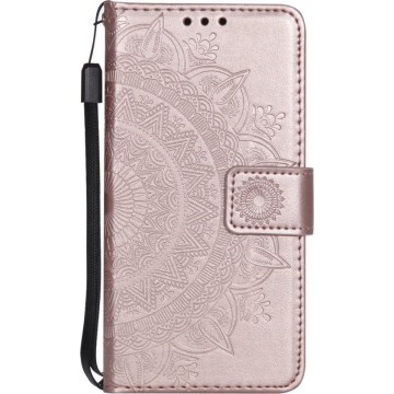 Coverup Samsung Galaxy S7 Hoesje - Bloemen Book Case - Rose Gold