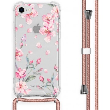 iMoshion Design hoesje met koord voor de iPhone SE (2020) / 8 / 7 - Bloem - Roze