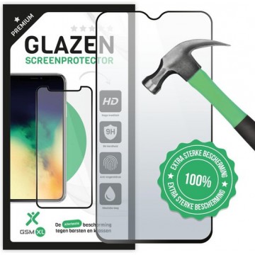 Oppo A91 - Premium full cover Screenprotector - Tempered glass - Case friendly