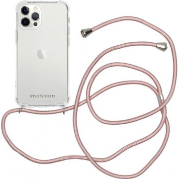 iMoshion Backcover met koord iPhone 12 Pro Max hoesje - Rosé Goud