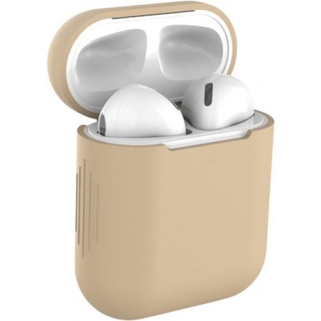 Studio Air® Airpods Hoesje Siliconen Case - Army Series - Soepel Airpod Hoesje - Khaki