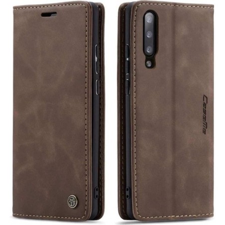 CaseMe Bookcase Samsung Galaxy A50 / A30s hoesje - Donkerbruin
