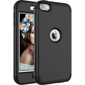 GadgetBay Armor Case iPod Touch 5 6 7 - Zwart hoesje - Extra Bescherming