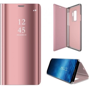 Samsung S9 Plus Hoesje - Samsung Galaxy S9 Plus Hoesje - Samsung S9 Plus Hoesje Spiegel Book Case Roségoud