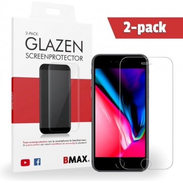 2-pack BMAX Glazen Screenprotector iPhone 8 plus / Beschermglas / Tempered Glass / Glasplaatje