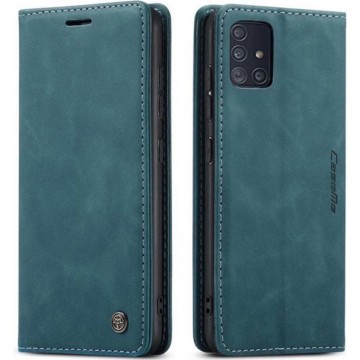 CaseMe Bookcase Samsung Galaxy A51 hoesje - Blauw