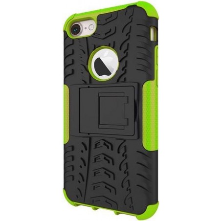 GadgetBay Shockproof bescherming hoesje iPhone 7 8 SE 2020 case - Groen