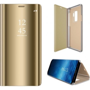 Samsung S9 Plus Hoesje - Samsung Galaxy S9 Plus Hoesje - Samsung S9 Plus Hoesje Spiegel Book Case Goud