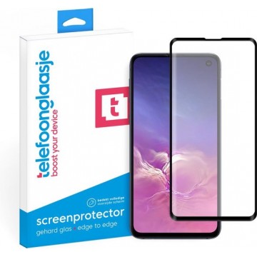 Samsung Galaxy S10e screenprotector Glas - Edge to Edge - Galaxy S10e Screen protector - Screenprotector S10e