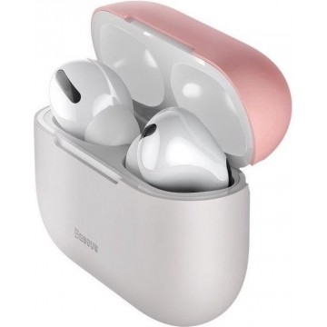 Baseus - Ultra dunne softcase cover hoes - AirPods Pro - Grijs Roze