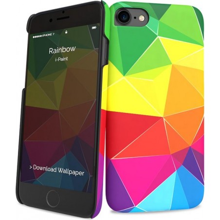 i-Paint cover rainbow - mix - voor iPhone 7/8