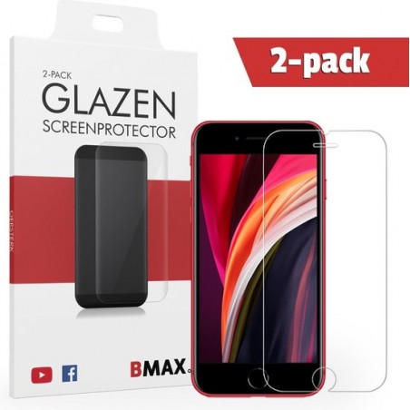 2-pack BMAX Glazen Screenprotector Apple iPhone SE 2020 / Beschermglas / Tempered Glass / Glasplaatje