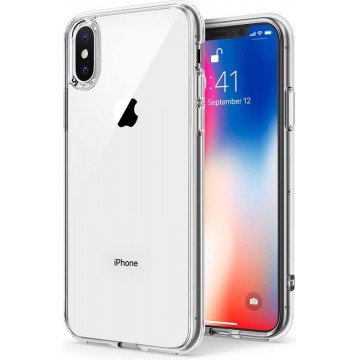 iPhone XS Max Hoesje Transparant  - Apple iPhone XS Max Siliconen Hoesje Case Back Cover - Doorzichtig