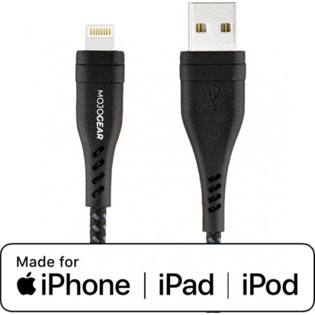 MOJOGEAR Apple Lightning naar USB kabel Extra Sterk – 1,5 meter