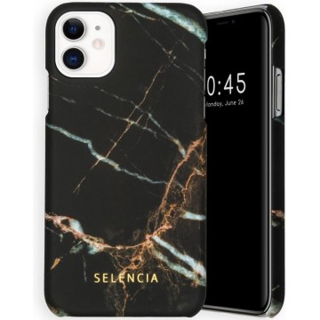 Selencia Maya Fashion Backcover iPhone 11 hoesje - Marble Black