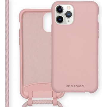 iMoshion Color Backcover met afneembaar koord iPhone 11 Pro hoesje - Roze