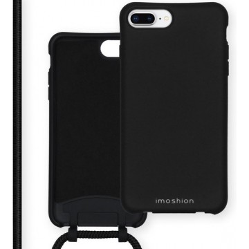 iMoshion Color Backcover met afneembaar koord iPhone 8 Plus / 7 Plus / 6(s) Plus hoesje - Zwart