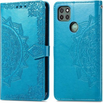 iMoshion Mandala Booktype Motorola Moto G9 Power hoesje - Turquoise