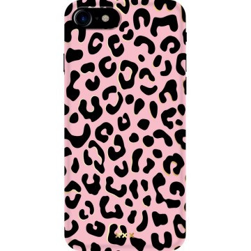Eclatant Amsterdam iPhone 7/8/SE(2020) Fashion Case Pink Leopard - gratis screen protector