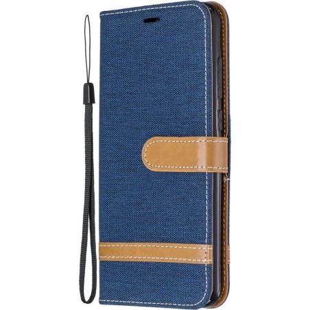 Xiaomi Redmi Note 8 Pro Hoesje - Denim Book Case - Blauw