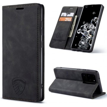 Samsung Galaxy S20 Ultra Hoesje Anti Skim Book Case Vulcano Black