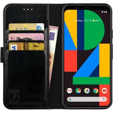 Rosso Element Google Pixel 4A Hoesje Book Cover Wallet Case Zwart