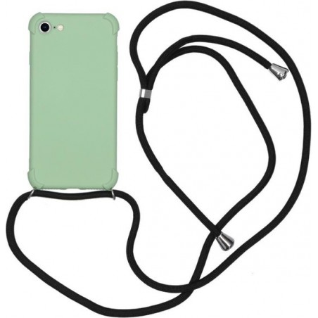 iMoshion Color Backcover met koord iPhone SE (2020) / 8 / 7 hoesje - Groen