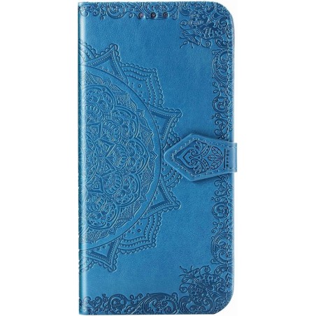 Mandala Booktype Xiaomi Redmi Note 8 Pro hoesje - Turquoise