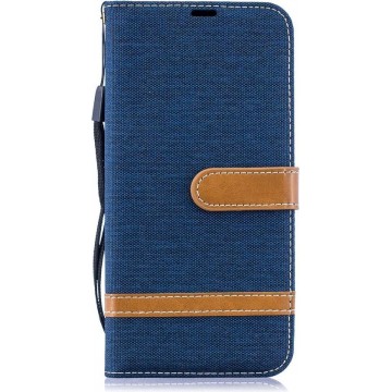 Samsung Galaxy A50 / A30s Hoesje - Denim Book Case - Blauw