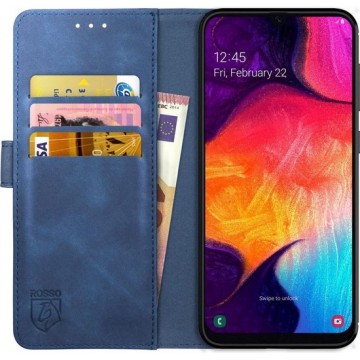 Rosso Element Samsung Galaxy A50 Hoesje Book Cover Blauw