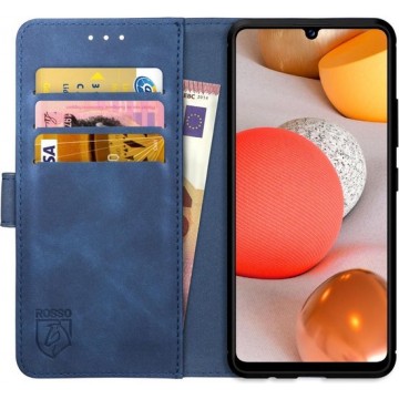 Rosso Element Samsung Galaxy A42 5G Hoesje Book Cover Blauw