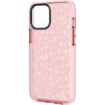 Mobigear Shockproof Diamond Hoesje Roze Apple iPhone 12 Pro Max