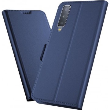 Samsung Galaxy A7 (2018) Card Holder Case Blauw