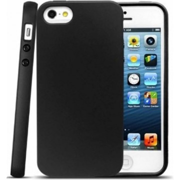 Apple iPhone 5C Hoesje - Siliconen Back Cover - Zwart