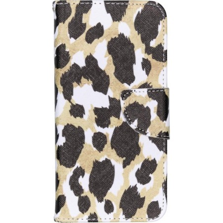 Design Softcase Booktype Samung Galaxy A20e hoesje - Panter Zwart