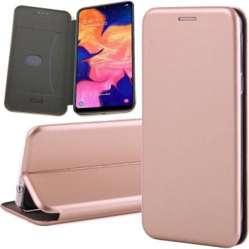 Samsung A10 Hoesje - Samsung Galaxy A10 Hoesje Book Case Slim Wallet Roségoud - Hoesje Samsung A10