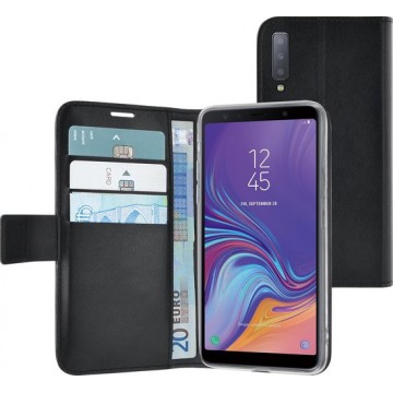 Azuri Samsung A7 (2018) hoesje - Bookcase - Zwart