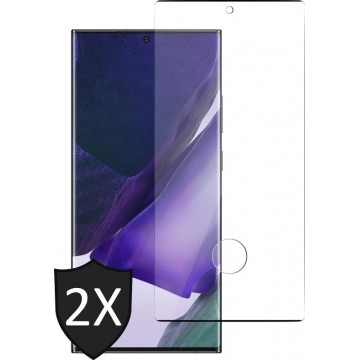 Samsung Note 20 Ultra Screenprotector - Samsung Galaxy Note 20 Ultra Screenprotector - Full Screen Protector Glas - 2 Stuks