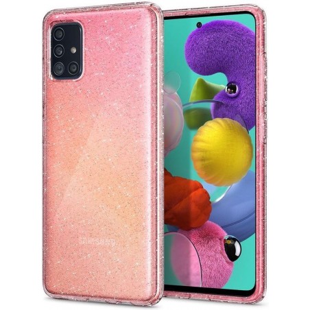 Spigen Liquid Crystal Glitter Case Samsung Galaxy A71 - Transparant