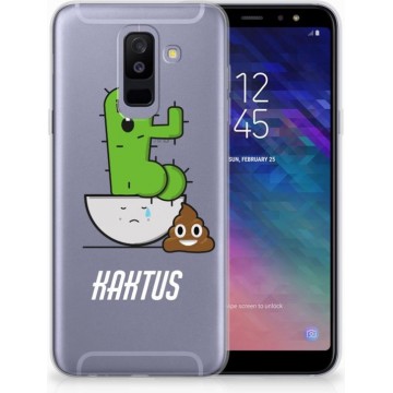 Samsung Galaxy A6 Plus (2018) TPU-siliconen Hoesje Cactus Poo