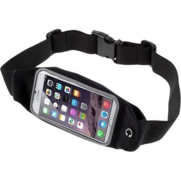 GadgetBay Zwarte heupband iPhone 6 6s 7 8 Plus Sportband Hardlopen