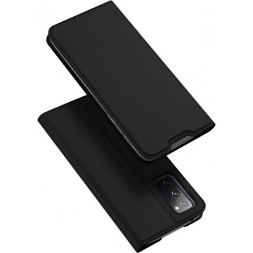 Luxe zwarte agenda book case hoesje Samsung Galaxy S20 FE (Fan edition)