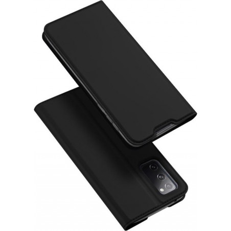 Luxe zwarte agenda book case hoesje Samsung Galaxy S20 FE (Fan edition)