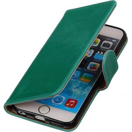 Zakelijk Bookstyle Hoesje voor iPhone 6/s Plus Groen