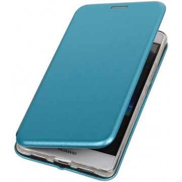 BestCases.nl Blauw Premium Folio leder look booktype smartphone hoesje voor Huawei P9 Lite