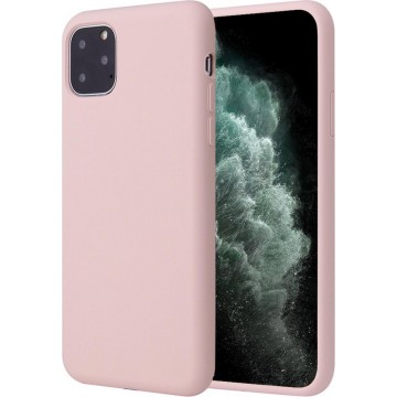 iphone 11 pro hoesje - iphone 11 pro case roze liquid siliconen - hoesje iphone 11 pro apple - iphone 11 pro hoesjes cover hoes